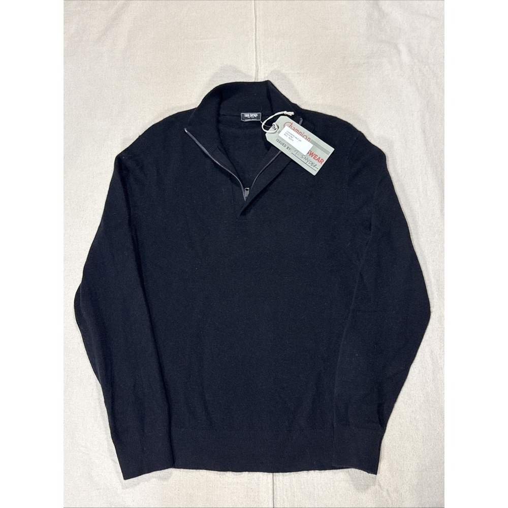 Todd Snyder Sweater Mens Sz M Half Zip Pullover 100% Cashmere NWT